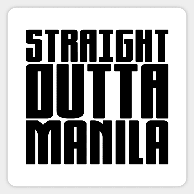 Straight Outta Manila Sticker by colorsplash